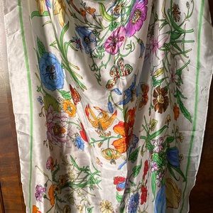 Elegant Italian floral scarf
